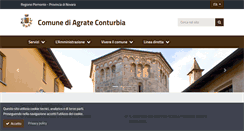 Desktop Screenshot of comune.agrateconturbia.no.it